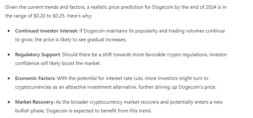 dogecoin fiyat tahmini