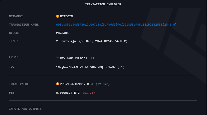 mt. gox bitcoin transferi