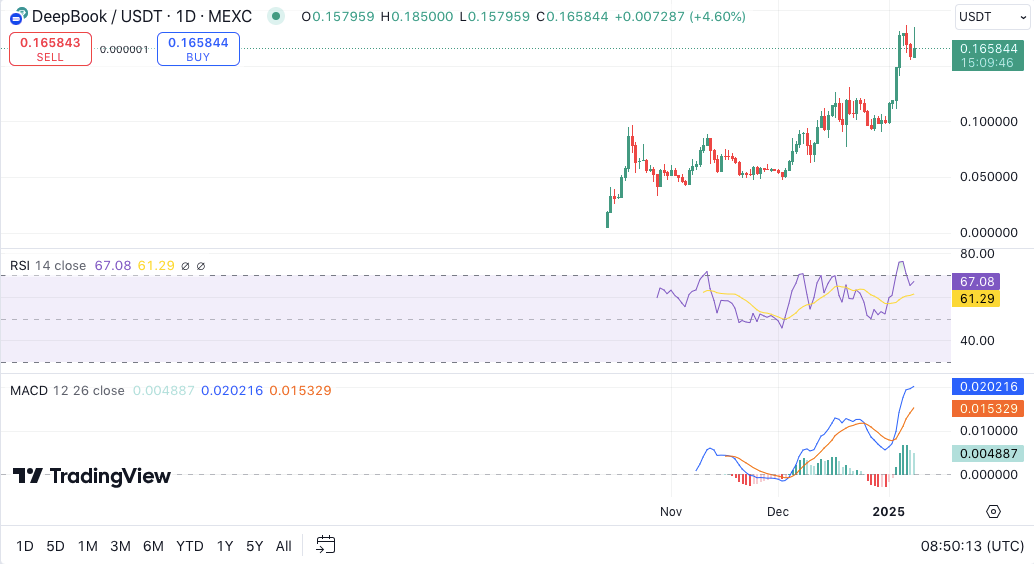 Deep token teknik analiz grafiği