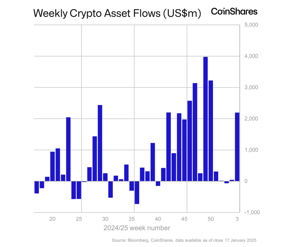 Coinshares'in kripto para raporu