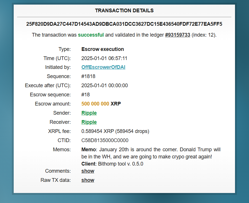 xrp transaction