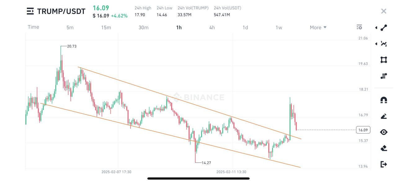 Crypto Bull'ın TRUMP grafiği